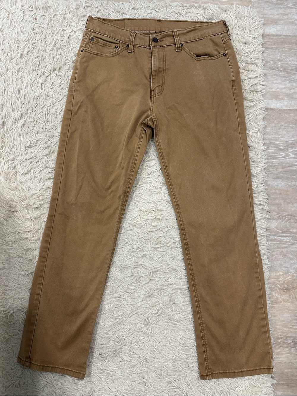 Men's Slim Fit Khaki Chinos - Tan
